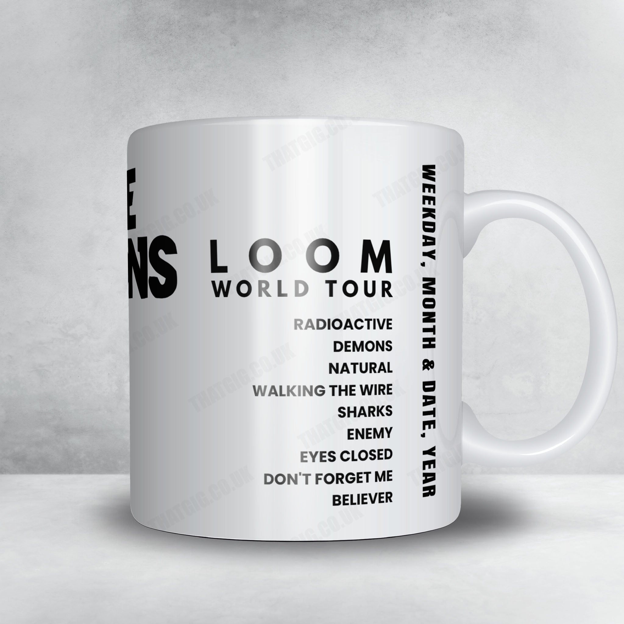Imagine Dragons Setlist Mug - Toyota Amphitheatre, Wheatland - October 2nd, 2024