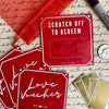 Love Scratch-off Custom DYI Gift 2024 Valentine's Day Scratch-off