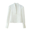 Women's Loose Casual Breasted Wide-shoulder Jacket
