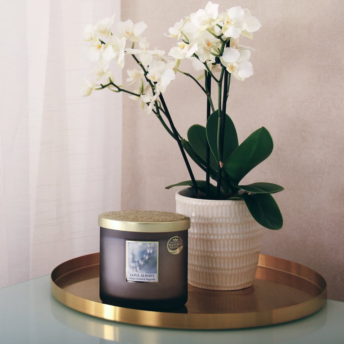 Heart & Home Love Always Twin Wick Ellipse Soy Candle - 40 Hours Burn