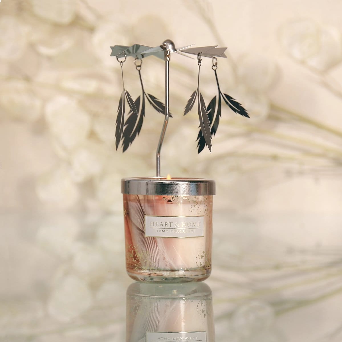 Heart & Home Angel Touch Mini Soy Candle & Carousel - The Perfect Gift