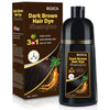 BOJICA Dark Brown Hair Dye Shampoo for 100% Grey Hair Coverage, 3 in 1 Color Shampoo Herbal Ingredients Semi-Permanent for Women & Men - 500 ML