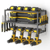 Yeabett Power Tool Storage, Power Drill Tool Holder, Heavy Duty Tool Shelf & 1 Pack 3 Layers Tool Rack Cordless Drill Holder- Floating Tool Shelf Wall