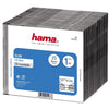Hama Slim CD Jewel Case | Pack of 25 | Transparent & Black