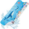 SHUCHING Blue Whale Bath Mat Non Slip Kids, 100 X 40 cm Extra Long Baby Bathtub Mat Anti Slip, Childrens Shower Mat Non Slip Anti Mould for Bathroom