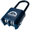 Squire Mystic Combi BF60/2.5 Extra Long Shackle Heavy Duty Combination Padlock ? 4 Wheel Code Lock for Gates, Chains, Containers & Outdoor Use ?