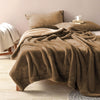 YISURE Waterproof Love Blanket for Bed Intimacy, Leakproof Squirt Blanket for Adults, Taupe Throw Blanket 80"x60" (Brown/Tan)