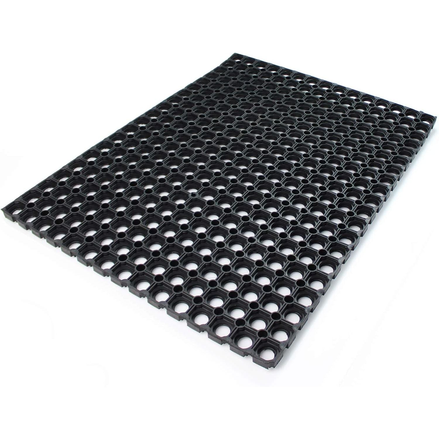 Ultralux Large Heavy Duty Rubber Floor Mat, Anti-Slip, 150x100cm, Drainage