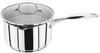 Stellar Profile Stainless Steel Draining Saucepan with Lid 20cm 3.25L Induction Ready, Oven Safe, Dishwasher