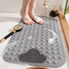 BULANGDE Non Slip Shower Mat with Suction Cups and Drainage Holes, Exfoliating Shower Mats with Massage Cushion, Bathtub Mat Anti-slip Large for the