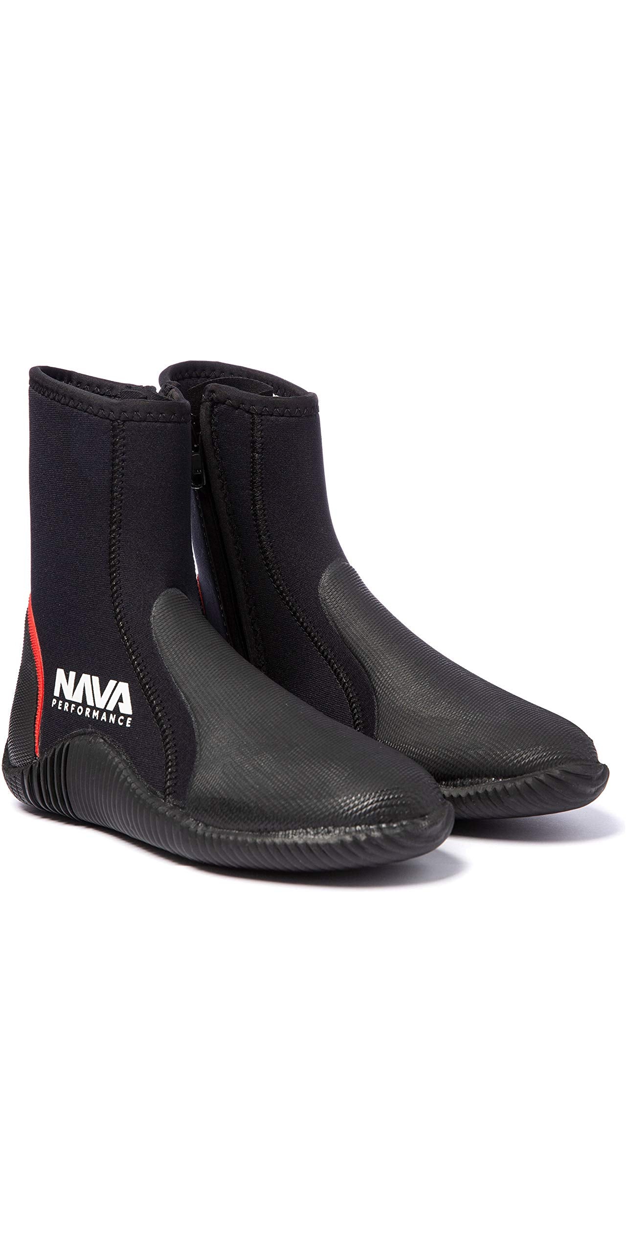 Nava Performance 5mm Neoprene Wetsuit Zipped Boots NAVABT02 - Black - Unisex - Nava Footwear - 8