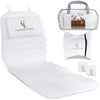 Claessonliving Full-Body Bath Pillow (17''x49'') - Bathtub Cushion with Headrest Supports Neck, Back and Legs - Free Hanging Hooks for Fast Drying