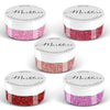 MARBLERS Cosmetic Grade Fine Glitter 5 Pack [Pink Vibe] 0.90oz (25g) | Non-Toxic | Vegan | Cruelty-Free | Eyeshadow, Nail Polish, Nail Art | Festival,