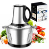 LUKVCIY Electric Mini Food Chopper, 3-Speed Control 600W Meat Grinder with 2L Stainless Steel Bowl for Kitchen Cooking, Baby Food, Pet Meals