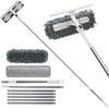 3.3M Window Squeegee Cleaner Tool Kit With Long Handle,Telescopic Window Cleaner, 2 In 1 Extendable Window Cleaning Kit With Squeegee And Microfiber