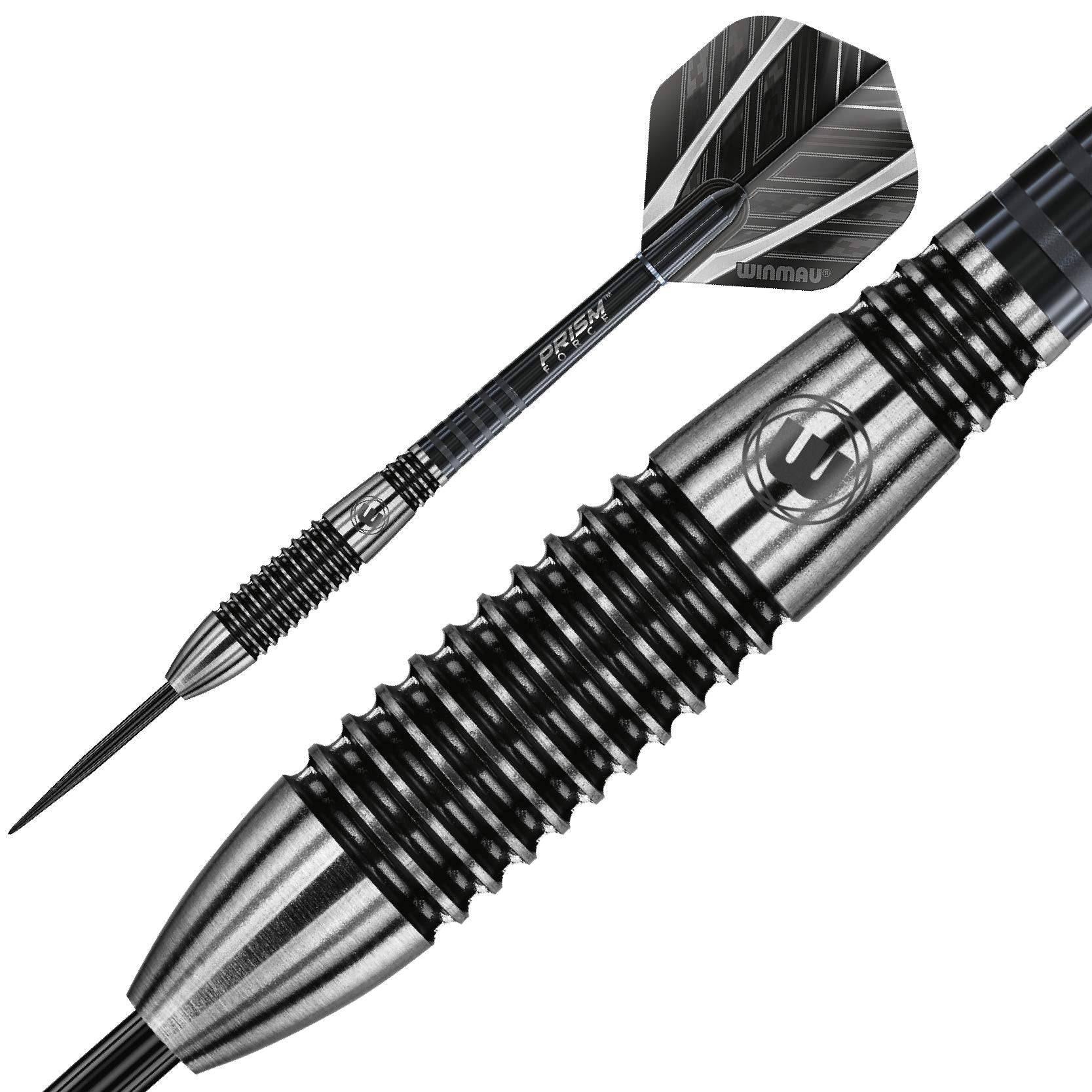 WINMAU Blackout 26 Gram Tungsten Darts Set with Flights and Shafts (Stems)