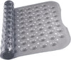 Ameha Shower Bath Mat Non Slip Anti Mould - Grey 100x40cm Bathroom Mats with Strong Suction Cups Grip and Drain Holes Shower Mats Machine Washable