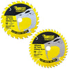 2 x SCCSFK165CR SabreCut 165mm 24T and 40T x 20mm Bore Circular Saw Blade