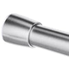 iDesign 78570 Shower Curtain Rail, Short Stainless Steel Tension Rod with no Drilling, Modern Telescopic Shower Curtain Pole for Bathroom and Shower,