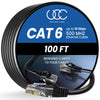 Ultra Clarity Cables Ethernet Cable Cat6 30M/100ft, High-Speed 10Gbps LAN Cable with Gold Plated RJ45 Connector for Router, Modem, PC, Switches, Hub,