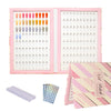 Acycoin2A Nail Colour Chart with 160 Colours and 240 Nail Tips, Colour Chart for UV Gel Nail Polish (B)