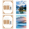 LOPYXBR 4 Set Canvas Stretcher Bars, 12 x 16 inch Frame for Canvas Painting 30 x 40 cm, Natural Wooden Frame for Canvases, Canvases Frames Kit for
