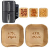 Air Fryer Liners for Ninja Double Stack SL400UK 9.5L, SL300UK 7.6L & Crispi FN101 3.8L ? Non-Toxic, BPA-Free, Disposable Paper SL400UK Liners ? 50