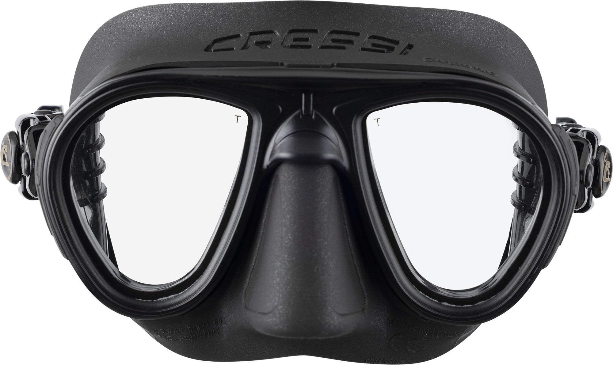 Cressi Calibro FOG STOP SYSTEM - Professional Diving / Snorkeling Mask,Black
