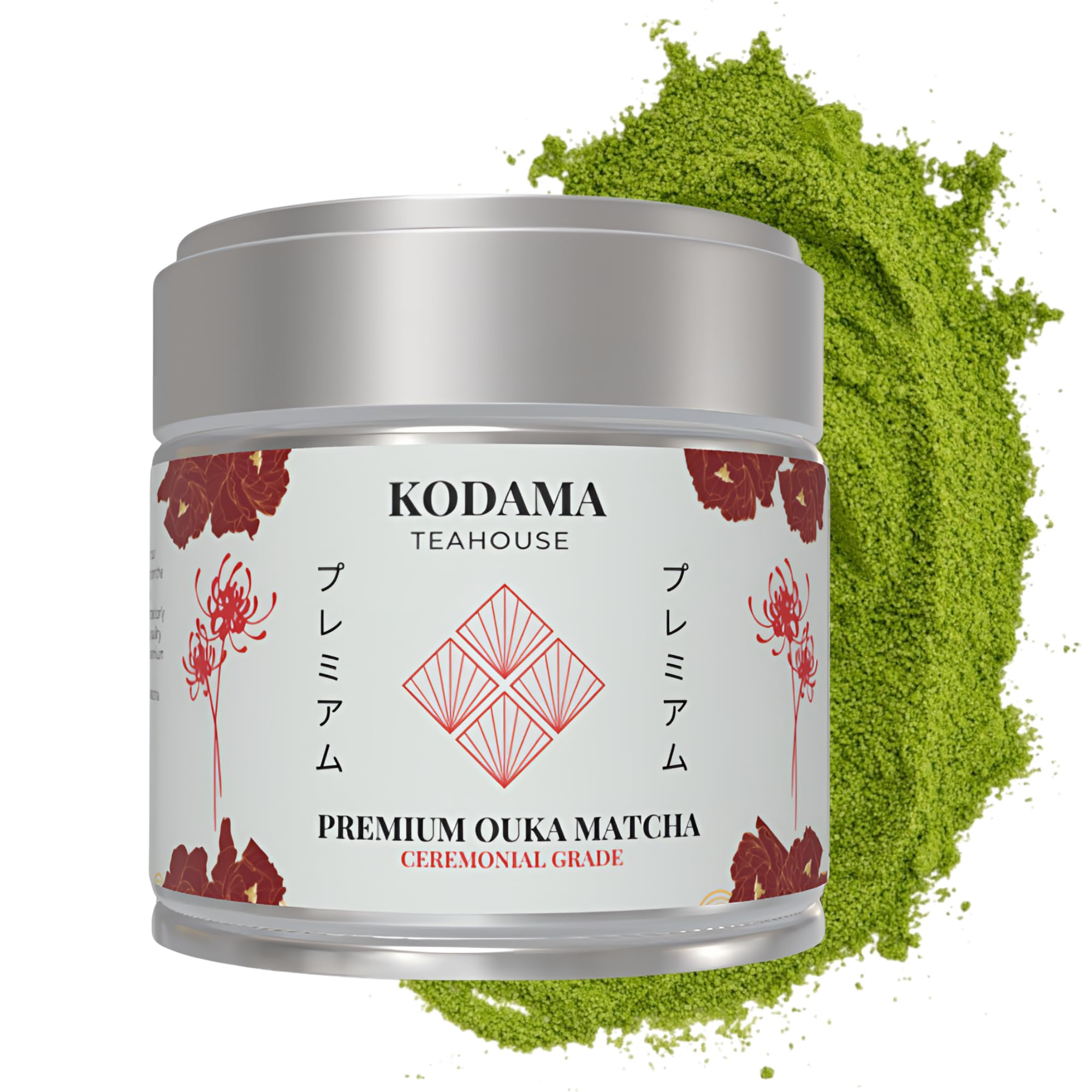 KODAMA TEAHOUSE Premium Ouka Blend | Ceremonial Grade Japanese Matcha Powder (30g) | Our Strongest and Richest Flavour | Picked at First Harvest |