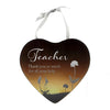 Teacher End of Term Thank you gift Reflections from the Heart Mirrored Hanging Plaque