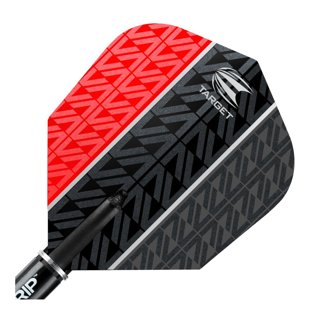 Target Darts Vapor 8 Black 80% Tungsten Steel Tip Darts Set 23G Red