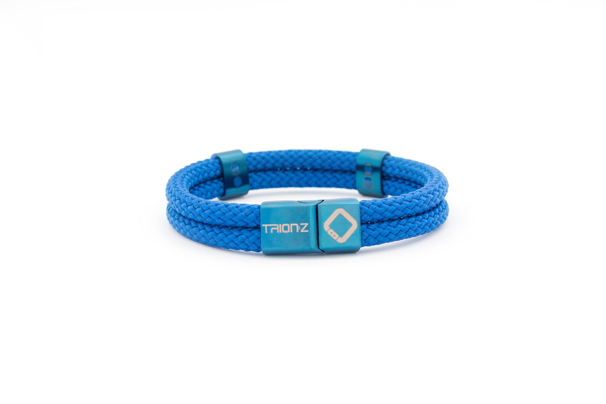 TRION:Z Zen Loop Duo Magnetic Bracelets for Women & Men Wristband Featuring Patented ANSPO Technology Unisex Bracelet (Medium, Indigo Blue)