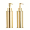 BGL Soap Dispenser 2 Pack, Free Standing Liquid Soap Dispenser, 304 Stainless Steel Hand Soap Dispensers for Kitchen & Bathroom, Gold