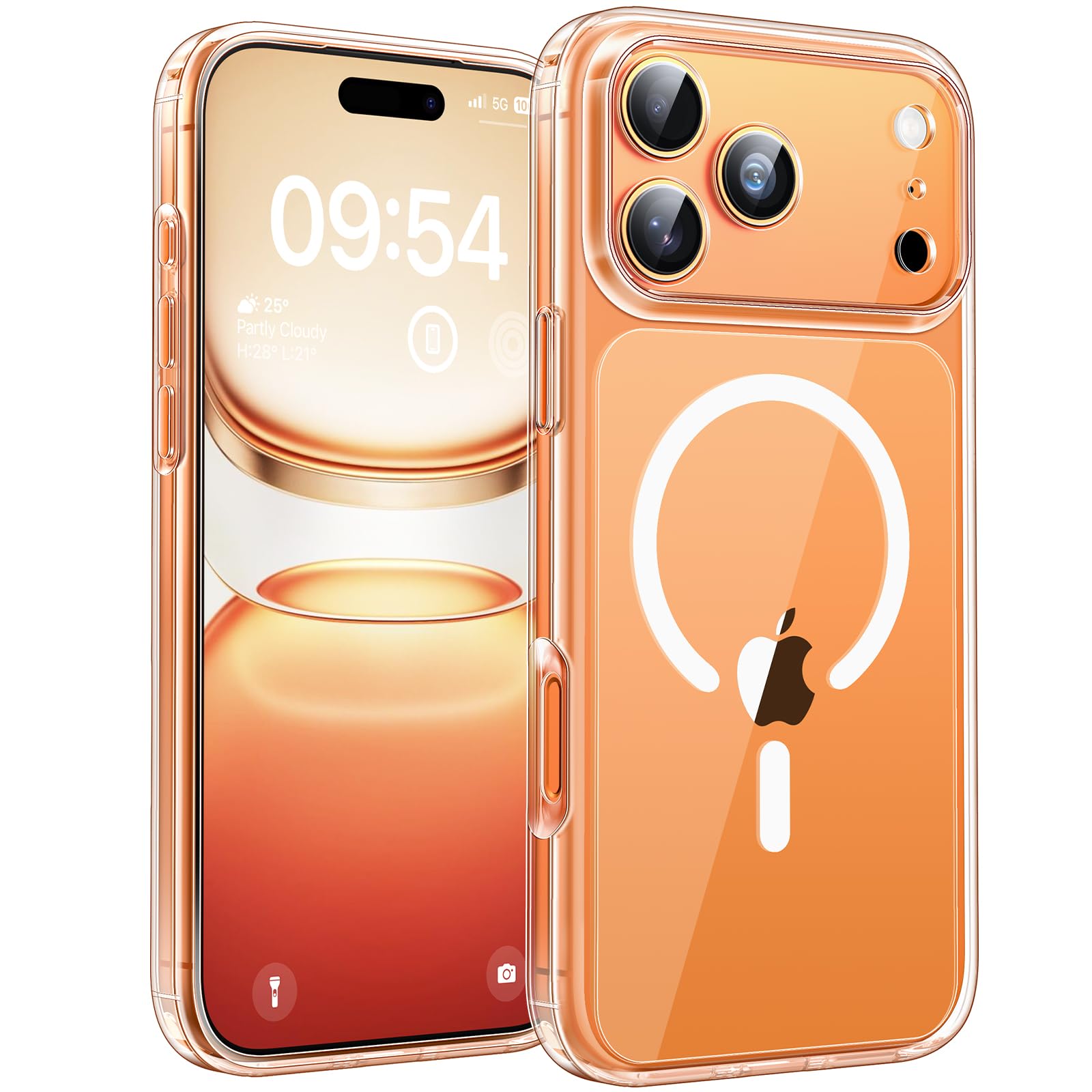 TOCOL Magnetic for iPhone 17 Pro Case 6.3-Inch, Compatible with MagSafe, Full Camera Protection, Never Yellowing Drop Protection Shockproof Slim Phone