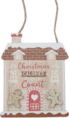 Christmas Gingerbread Wooden Plaque - Christmas Calories Don't Count