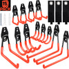 SBGGRL 15 Pack Garage Hooks Heavy Duty,Garage Hangers Storage System Hooks for Shed Yard Tools Ladders Bikes Hose Hanging Wall Mount with Anti-Slip
