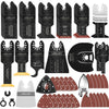 LEILUO 156 Pcs Multitool Blade Kits for Cutting Sanding and Scraping Universal Multi Tool Accessories with Storage Bag Compatible with DeWalt Makita