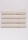 Maple Threads Super Absorbent Bath Towels, 4 Pack, 70x140 cm, 100% Cotton, 450 GSM (White)
