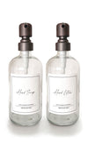 Clear Glass Soap Dispensers - Silver Stainless Steel Pump - Hand Soap and Lotion Dispenser Set - Glass Kitchen Soap Dispenser Set - 500ml - Bathroom