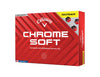 Callaway Golf Chrome Soft Premium Tour Golf Ball 2024 Yellow True Track