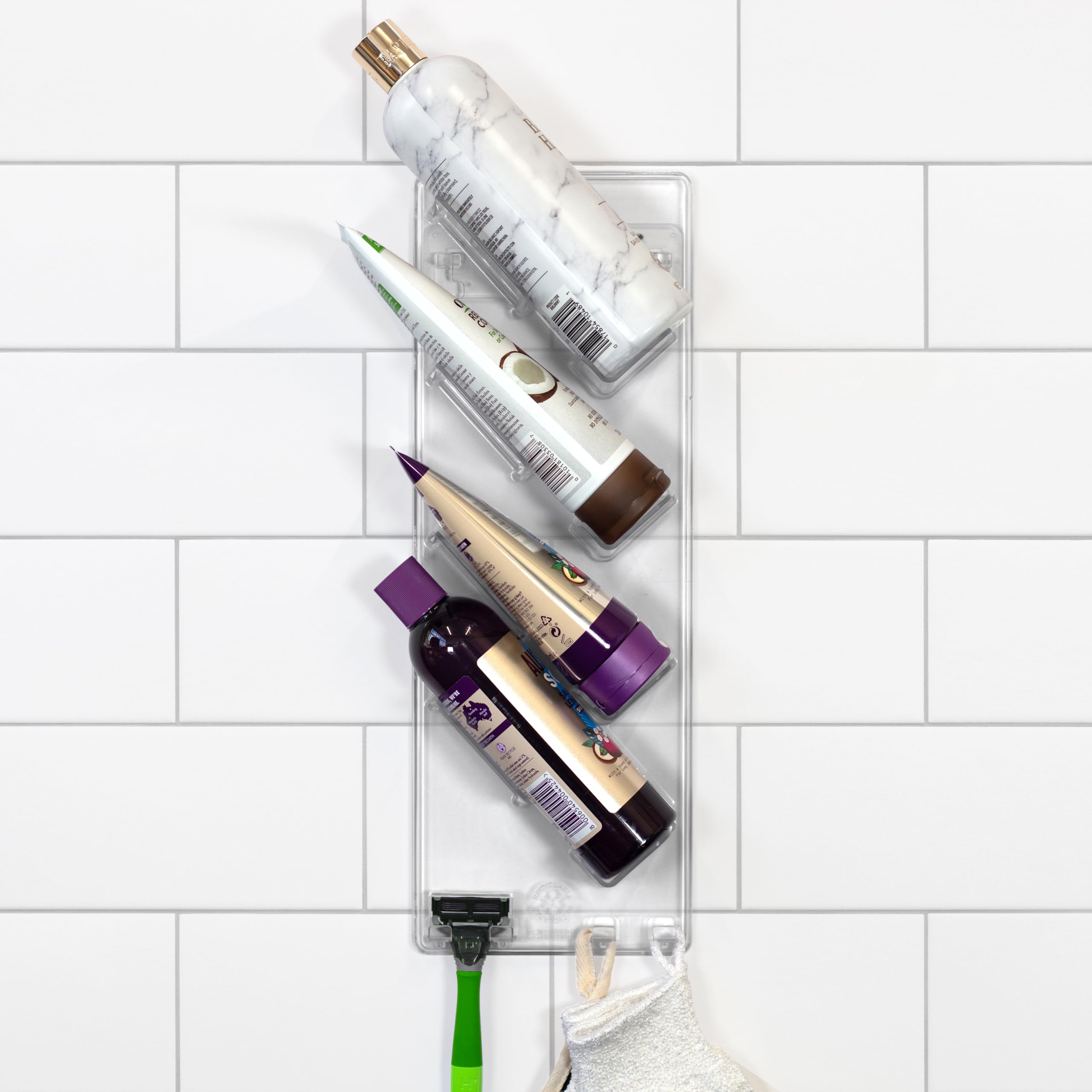 S.B.Weston Shower Caddy (Left Single) - Rustproof, No Drilling, No Suction Cups - Stores & Organises Shampoo, Conditioner and more Bathroom Storage
