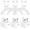 iPhone 17 16 Charger, 3Pack iPhone 15 charger 2M 20W Apple Fact USB C Charger Plug with USB C Cable for iPhone 16/16 Plus/16 Pro Max/15/15 Plus/15