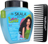 SKALA Mais Cachos Curly Hair Treatment 3ABC - Anti-Frizz, 2-in-1 Conditioning & Detangling Cream, Vegan, 1kg with Wide Tooth Hair Comb - Moisturising,