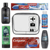 Men?s Travel Toiletries Set? Airport Security Approved, Clear Travel Bag, Shampoo, Shower Gel, Anti-Perspirant Roll On Deodorant, Toothpaste,