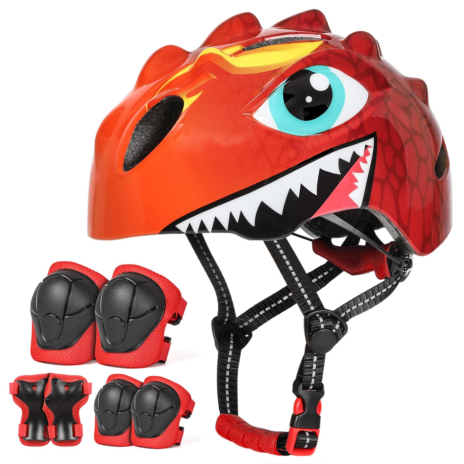 VICTGOAL Kids Bike Helmet with Cute 3D Cartoon Design for Cycling Roller Skating Scooting Lightweight Sports Safety Helmet for Ages 3-8 Boys Girls
