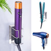 WAYASI Hair Dryer and Straightener Holder, Hairdryer Holder for Curling Iron Straightener, SUS304 Stainless Steel HairDryer Holders Self Adhesive Hair
