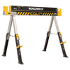 ROUGHNECK? COLT 600E Sawhorse, Heavy Duty Steel Construction, Weight-Baring Capacity 589kg with Height Adjustable Legs for Woodworking & Construction