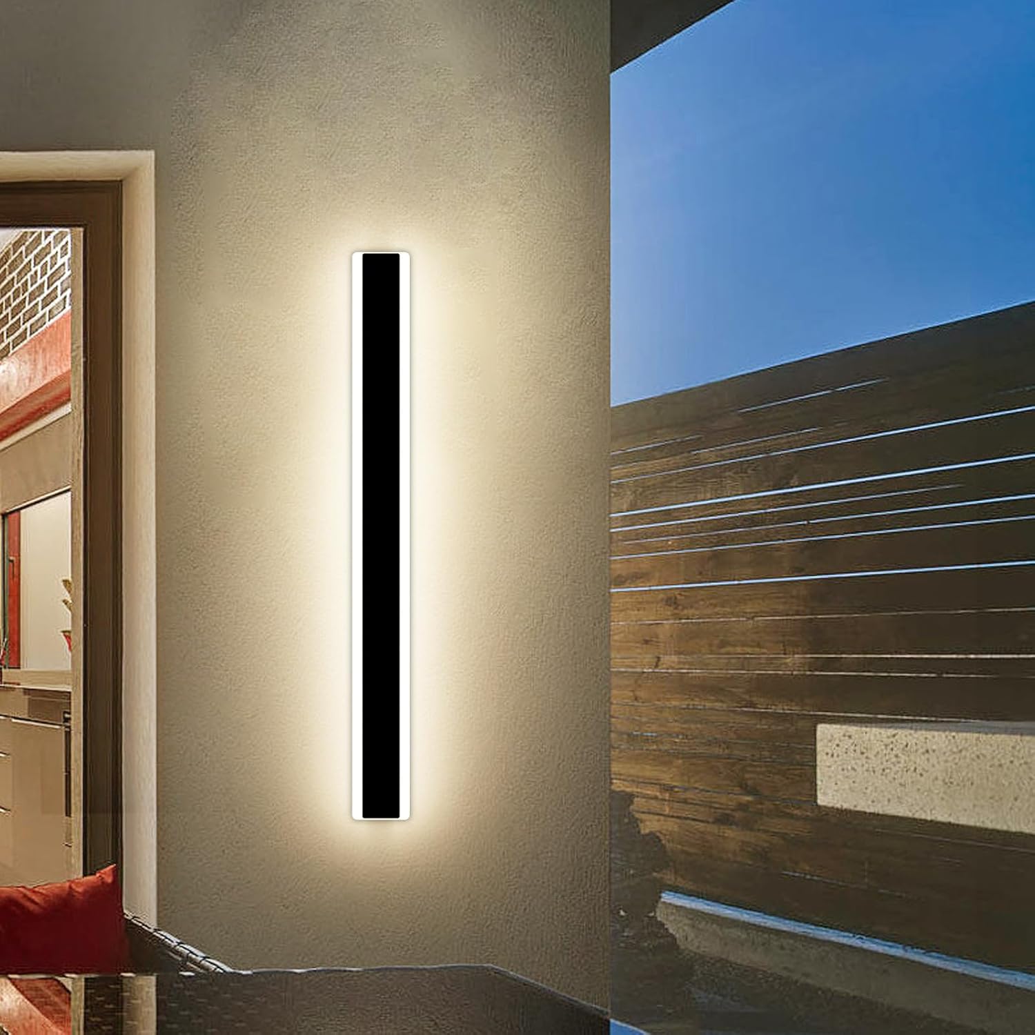 LED Outdoor Wall Light 80cm Modern Strip 31W IP65 3000K 4500K 6000K Mikeru