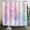 Kzzfqxb 183x183cm Shower Curtains with Plastic Hooks, Waterproof Occluded Modern Art Pink Purple Watercolor Flowing Smoke Marble Pattern for Bathtub,