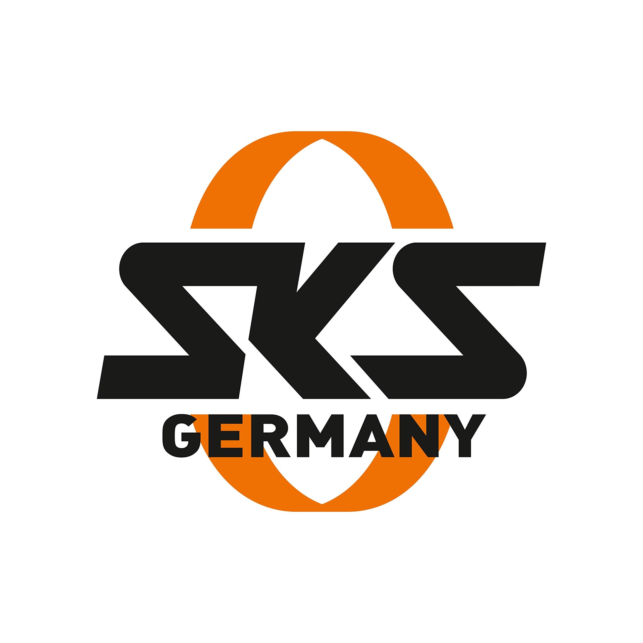 SKS GERMANY RACEBLADE PRO XL mudguard set, ideal for road bikes (super-light bike accessory with extra-long spoiler, quick-release fastening, incl.
